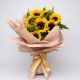 Bouquet de girasoles con follaje verde – Ágatha & Valentina